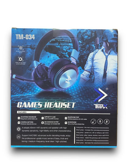 AUDIFONOS GAMERS RGB TM034