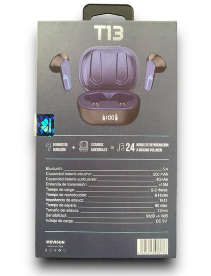 AUDÍFONOS BLUETOOTH MOVISUN T13